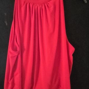 Ashley Stewart Vibrant Red Knit Blouse